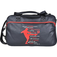 AC Milan Unisex 141138 Duffel Bag, Black, black