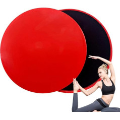 Trainings-Gleitscheibe – Fitness-Core-Gleitscheibe für Bauchmuskeltraining, kompatibel mit Pilates-Übungen, 2-teiliges Design für einfachen Transport