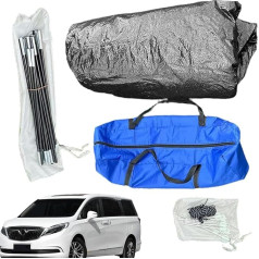 SUV Boot Tent Canopy, Car Camping Awning Tent, Double Layer SUV Tailgate Tent with Awning | Boot Canopy, Car Tent Canopy, Rainproof and Sun Protection for Travel Hunya