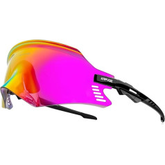 KAPVOE Cycling Glasses, Mountain Bike, Sports Sunglasses, for Motorcycle, BMX, Men’s, Women’s