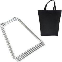BFLKY Camping Folding Cooler Box Stand Foldable Fridge Box Outdoor Foldable Metal Stand Storage Box Holder