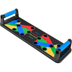 Push Up Board 9 in 1 Home Workout Equipment Multifunctional Push-Up Bar System Fitness Floor Chest Muscle Exercise Professional Equipment Fat Burning Strength Training Arm