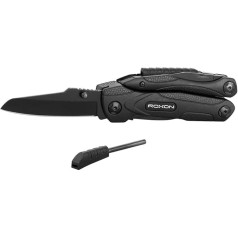 ROXON CM1349 Spark Multitool Pliers, 14-in-1 Multitools Folding Pliers, Multi-Purpose Outdoor Survival Portable Multi Tool Set