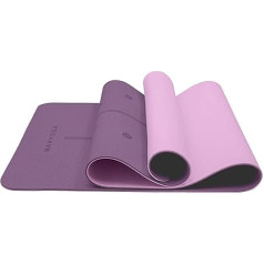 MAXYOGA Yoga Plates Gymnastics Mat Made of Ecological Material TPE Non Slip Yoga Mat with a Thickness of 6 mm and a Size of 183 x 61 cm