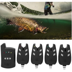 Keenso 9V 6LR61 200mAh LED Fish Bite Alarm Catfish Bait Bright Exquisite Fishing Gifts Fishing Equipment Accessories