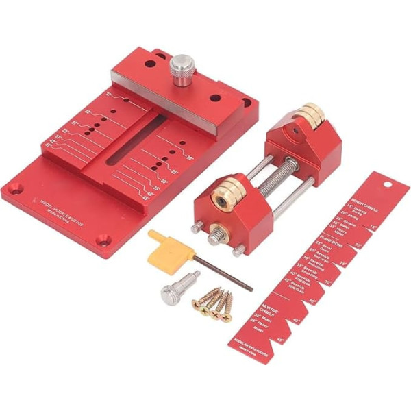Honführungssystem, Meißelschärfset, Schärfhalter-Trainer, Winkelvorrichtungsset, Meißelschärfvorrichtung, Halterführung, Rot