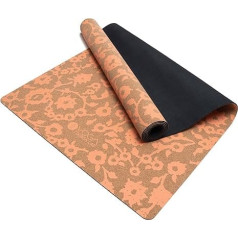 Yoga Design Lab The cork yoga mat, environmentally friendly luxury, ideal for hot yoga, power, bikram, ashtanga, sweaty workouts, studio quality, includes carrying strap