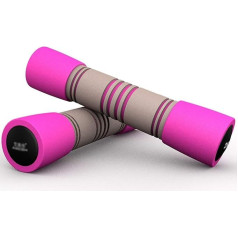 ZXQZ Fitness Dumbbells Set for Women & Children Safe Compact Foam Dumbbells for Gym Fitness Workout Bodybuilding Small Dumbbell (Colour: Style4, Size: (2kg) x2)