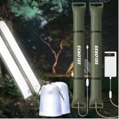 SELORS 2er Pack camping lantern USB Green