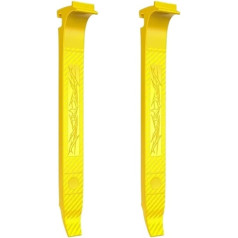 BUUNHI Fahrradwerkzeug Hebeleisen für Fahrradreifen, Reparaturset für Fahrradreifen, Reifenheber, Öffner/Brecher, Löffelstiel, Werkzeug zur Schlauchdemontage Fahrrad Reparaturset(Yellow 2PCS)