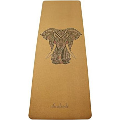Eco Suede Yoga Mat Made of Natural Rubber and Microfibres, Vegan