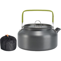 Glanhbnol Camping Pots Kettle Outdoor Aluminium Alloys Kettle Portable Hanging Pots Cookware for Camping Travel