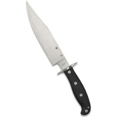Spyderco, Outdoor knife, Respect Fixed Blade, Blade: 20.3 cm, Clip Point, G10, Black, Hunting Knife, Sheath, Satin Finish