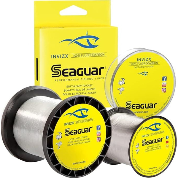Seaguar Invizx 100% Fluorocarbon Fishing Line 1000 Yards