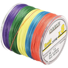 PATIKIL 1000 Yards Braided Fishing Line, 8 Strands, 80lb PE Braided Line, Abrasion Resistant, No Stretch for Saltwater or Freshwater, Colored