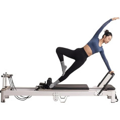 LQQHFSW Pilates Reformer Machine, Pilates Devices, Multifunctional Foldable Yoga Bed, Home, Adjustable Intensity, Yoga Equipment