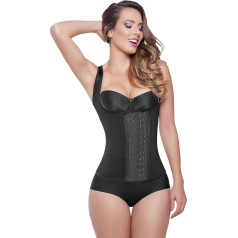 ANN MICHELL Latex Vest Black, Black, XL