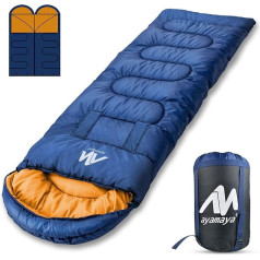 Sleeping Bag Outdoor Blanket Sleeping Bag Couplable 5–15 Degree Sleeping Bags Wide Small Pack Size 3 Seasons Waterproof Sleeping Bag 220 x 80 cm Adult for Hiking Trekking Fishing Camping and Travel