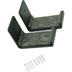 KITANDOVE Snowboard Wall Mount Snowboard Holder Wall Mount for Snowboards Snowboard Storage System Clothes Hanger Hooks Snowboard Rack Snowboard Stand Metal Grey