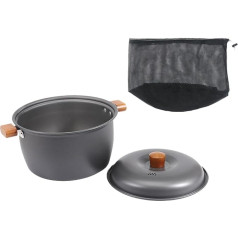 Camping Stockpot Portable Cooking Pot for Hiking Picnic Outdoor Sports