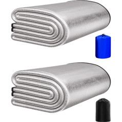 Aluminium Insulation Mat, Sleeping Mat, Foam Mats, Double-Sided Aluminium Foil Sleeping Mat, Thermal Camping Mat, Sleeping Mat for Camping, Heat Insulating Blanket, Foldable Tent Mat, Floor Mat,