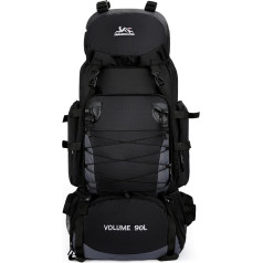 Mxaeyr Hiking Backpack 90L Large Capacity Camping Backpack Waterproof Outdoor Daypack Lightweight Mountaineering Tekking Bag for Men Women Climbing Sports Travel
