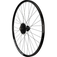REDONDO 27.5 Inch Rear Wheel Hollow Chamber Rim Black Disc + 8-Speed Cassette