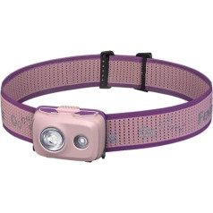 FENIX HL16 Rosa leichte Mehrzweck-Stirnlampe, 450 Lumen, 104 m, max. 100 Stunden, AAA-betrieben, Rotlichtmodus, SOS-Funktion, IP66