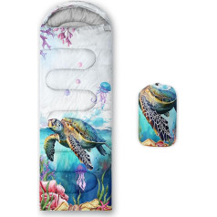QOOMO Camping Sleeping Bags, 3 Seasons Warm and Cool Weather, Lightweight, Waterproof, Sleeping Bags for Adults and Kids, Travel and Outdoor, Camping Gear