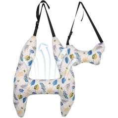 Car Headrest Pillow – Pack of 2 Travel Pillows | Lumbar Pillow for On the Go with Cute Print, Neck Pillow, Car Pillow Children for Sleeping on Travel, Neck Pillow for Long Travel Children Travel