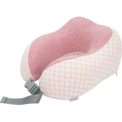 Soft Pillow, U-shaped Neck Pillow, Airplane Travel Pillow, Portable Headrest, Neck Pillow for Long Distance Flights, Suitable for Airplane Seats, Cars, Home Office, Sleeping and Rest Pillow (Pink)