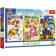 Puzzle 3x50 elementi suņu patruļa mūsu suņi