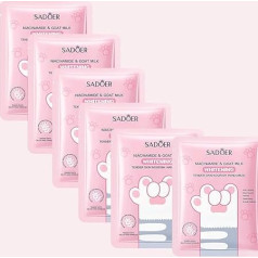 Hand Mask - 6 Pairs Moisturising Hand Gloves, Goat Milk Moisturising Gloves, Gloves for Hand Care, Hand Care Moisturising Gloves, Moisturising Whitening Hand Mask Brightening Hand Mask