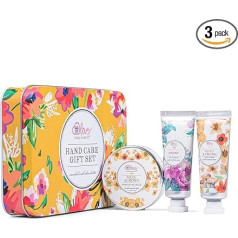 Body & Earth Love Gift Set for Women, 3 Care Set with Hand Cream, Foot Cream and Scrub, Birthday Gift for Family and Friends, Valentine's Day Gift for Wife and Lover