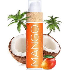 COCOSOLIS MANGO Tanning Accelerator - Organic Tanning Oil with Vitamin E & Mango Fragrance for Fast Intense Tan - Tanning Enhancer for Rich Chocolate Tan - Nourishing Body Lotion (200)