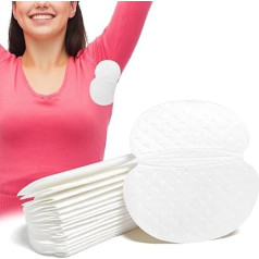 Pack of 100 Self-Adhesive Underarm Sweat Pads, Underarm Sweat Pads for Men and Women, Comfortable, Odourless, Ultra Thin, Invisible