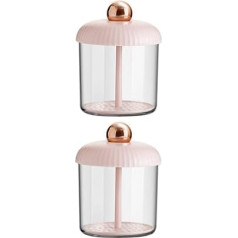 Ipetboom Pack of 2 Bubblers for Washing Facial Washers Manufacturers Device Pore Cleaning Pore Cleaning Foam Bottle for Bathroom Face Cleansing Supply ABS Pink