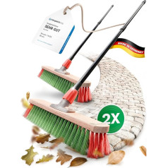 Novaliv Broom with Telescopic Handle Street Broom with Handle Garden Broom Industrial Broom Yard Broom Multi-Purpose Broom