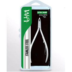 UM Supplies Cuticle Cutter | Hangnail Remover | Extremely Sharp | Professional Cuticle Nippers | Stainless Steel | Pedicure Manicure Tool | Pine 14 (4mm)