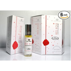 Al-Rehab Red Rose Box of 6 x 6ml Perfume Oil