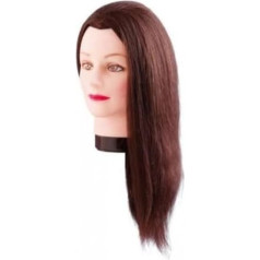 Comair 7000829 Estelle Real Hair Training Head Brown