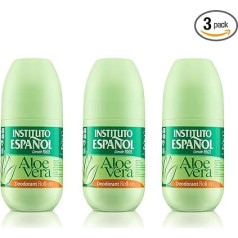 Instituto Español Roll-On Deodorant, Protective Deodorant Roller, Nourishing Deodorant with Aloe Vera, Antiperspirant with Long-Lasting Protection Without Alcohol, Set 225 ml