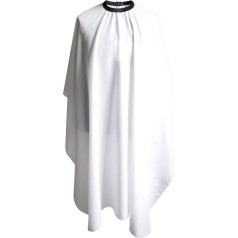 SMARTHAIR Professional Salon Cape Polyester Haircut Apron Hair Cut Cape,54”x62”,White,C026005B