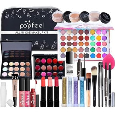 CHSEEA Make-Up Set, Beauty Gift Set, Cosmetics Make-Up Case, Concealer, Eyeshadow Palette, Powder, Lip Gloss, Lipstick, Cosmetic Make-Up Set for Face, Eyes and Lips #1