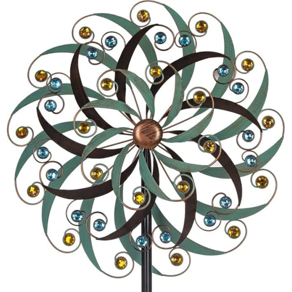 Stargarden Large Metal Wind Chimes Outdoor Metal Art Wind Sculptures and Spinners for Yard and Garden Decorations (20 x 80 inches)