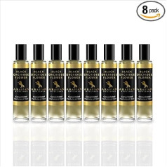Arabian Opulence FR44 Black Orchid Flower Roll-on Perfume Oil, Concentrated Fragrance Body Oil, Long-Lasting Perfume Oil Based Perfume for Women, Travel Size Alcohol-Free Bottle, 15 ml, Pack of 8