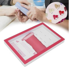 Nail Color Chart Nail Polish Display Book 25 to 30 Colors Magnetic Closure Design Portable Spacious Stand on Table Clear View Nail Art Designs