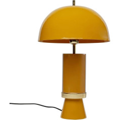 Kare Josy Design Table Lamp Yellow, Gold, Ochre, Metal, Modern Table Lamp, Office, Living Room, Bedroom, Office, No Bulbs Included, 51 x 30 x 30 (H x W x D)