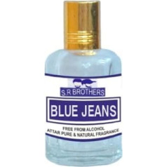 Blue Jeans Attar Suitable for Daily Use, Occasions and Parties, Long Lasting Perfume Oil, Leak Proof, Travel Size, Unisex, 25ml SR Glass Bottle