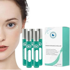 Vision Enhance Roller Medilisk, Vision Enhance Roller Eye Massage Roller, Enhances Visual Clarity, Medilisk Ophthalmic Vision Enhance Roller, Relieve Eye Strain, Relief Dry Dryness (5 Pieces)